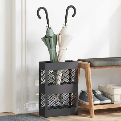Regn Paraply Stativ Sort 28 x 12 x 41 cm Stål