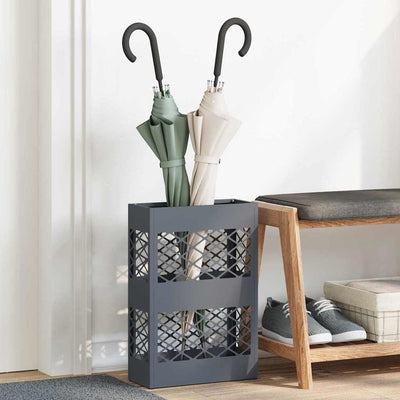 Regn Paraply Stativ Antracit 28 x 12 x 41 cm Stål
