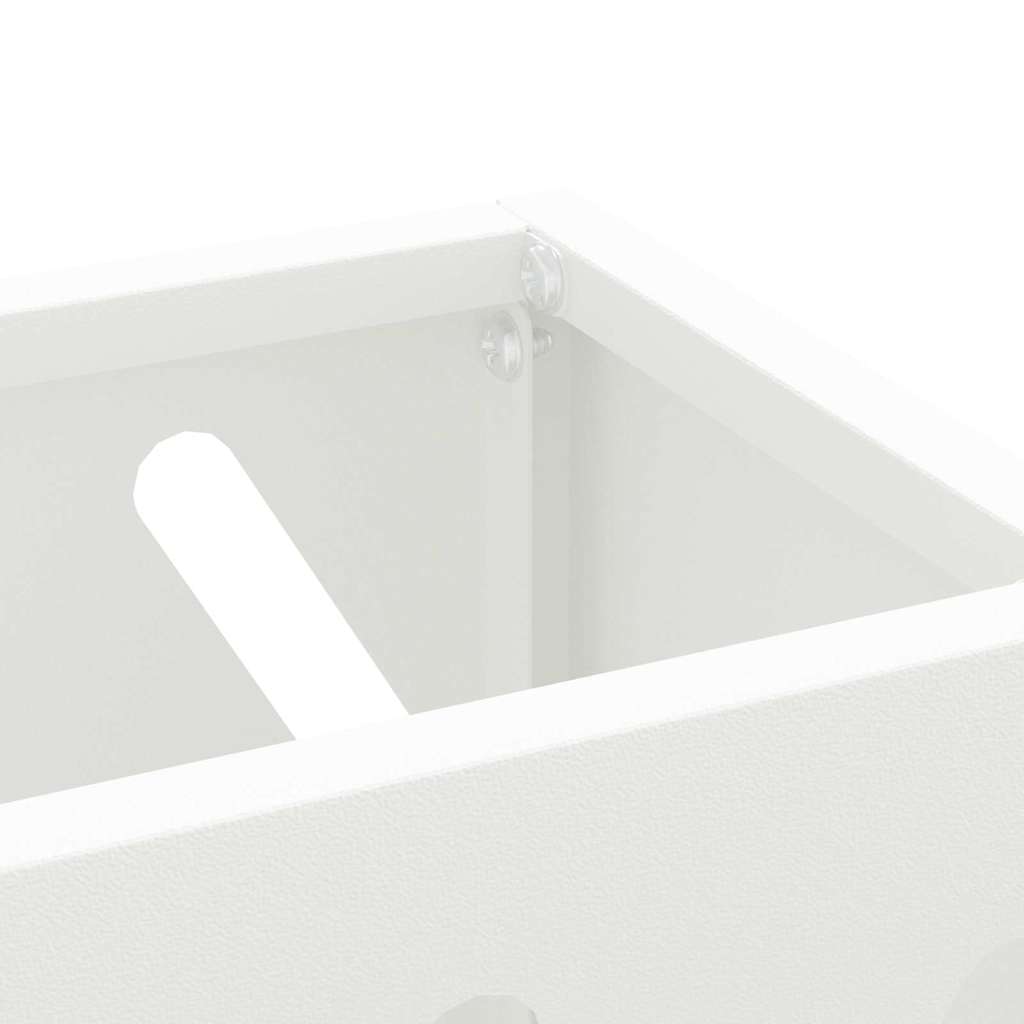 Regn Paraply Stativ Hvid 28 x 12 x 41 cm Stål