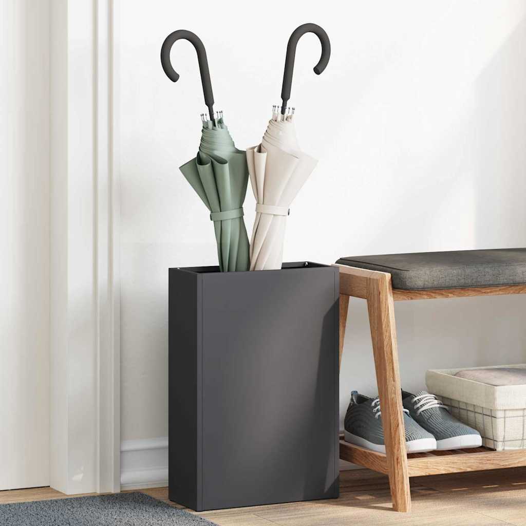 Regn Paraply Stativ Sort 28 x 12 x 41 cm Stål