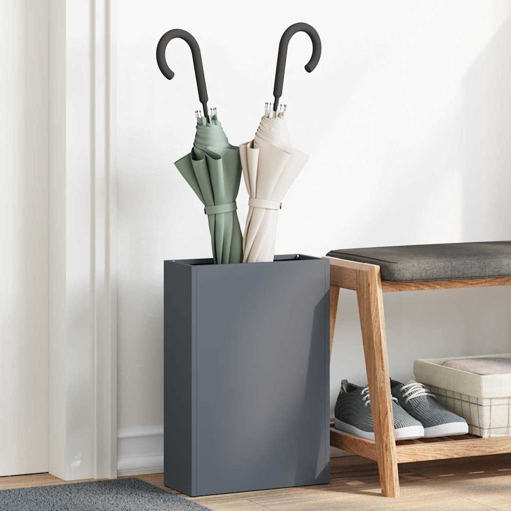 Regn Paraply Stativ Antracit 28 x 12 x 41 cm Stål
