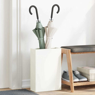 Regn Paraply Stativ Hvid 28 x 12 x 41 cm Stål