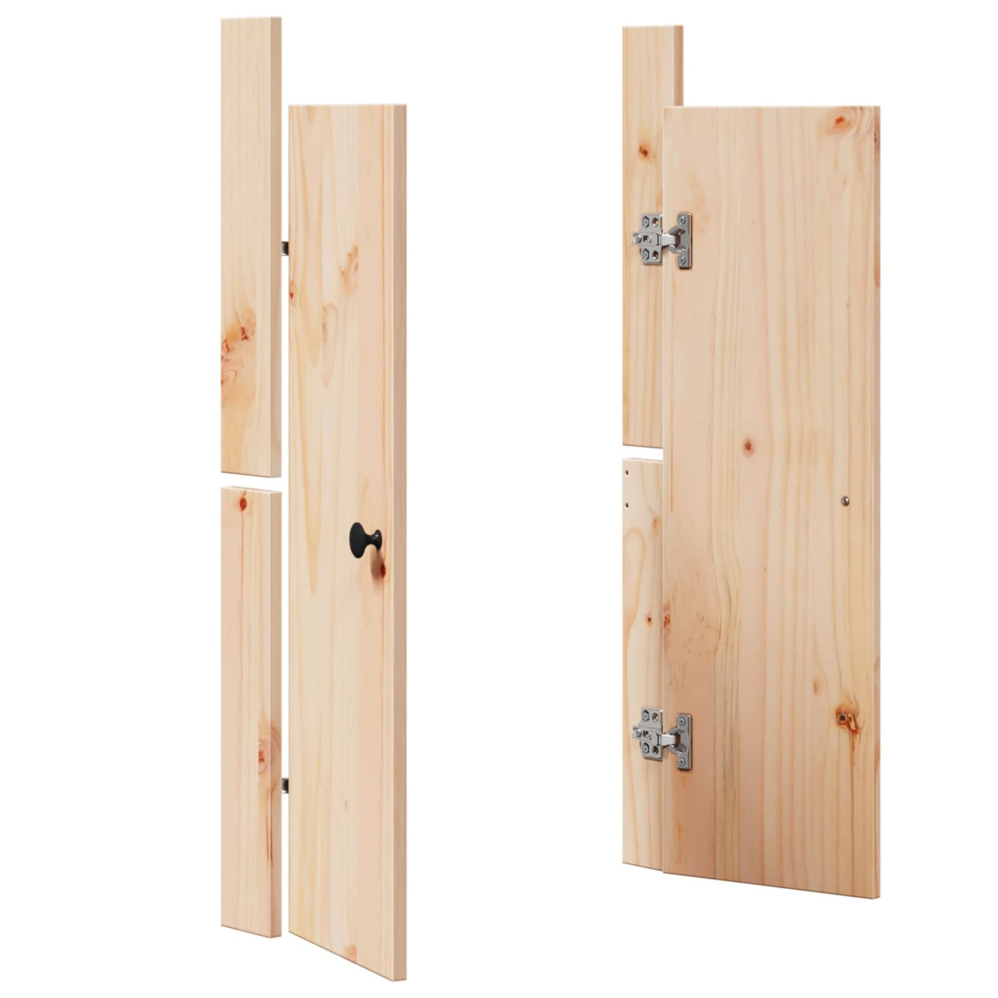 Køkkendør MEPPEL 2 stk. Creme 50 x 9 x 82 cm Massivt fyrretræ