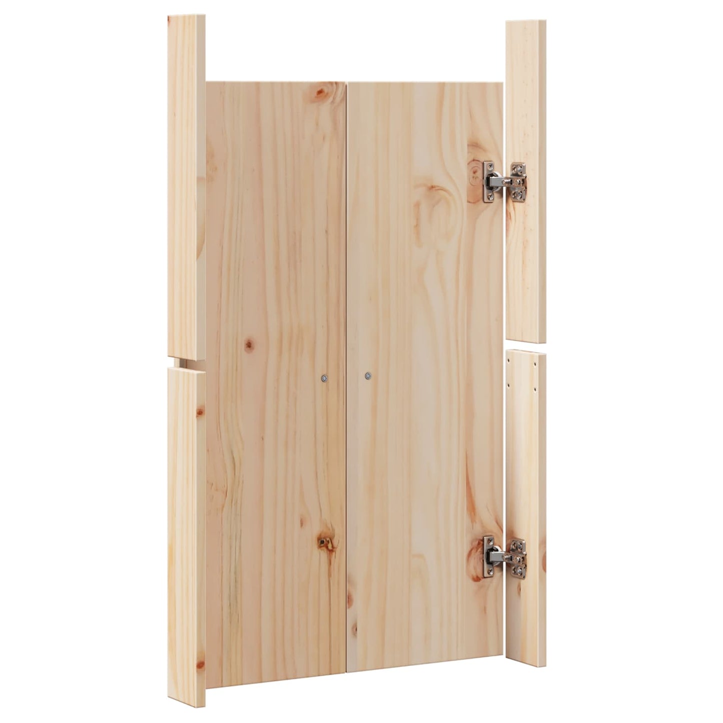 Køkkendør MEPPEL 2 stk. Creme 50 x 9 x 82 cm Massivt fyrretræ