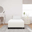 Sengemadras med madras Creme 90 x 200 cm Stof