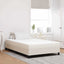 Sengemadras med madras Creme 120 x 190 cm Stof