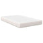 Sengemadras med madras Creme 120 x 190 cm Stof