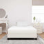 Sengemadras med madras Creme 120 x 200 cm Stof
