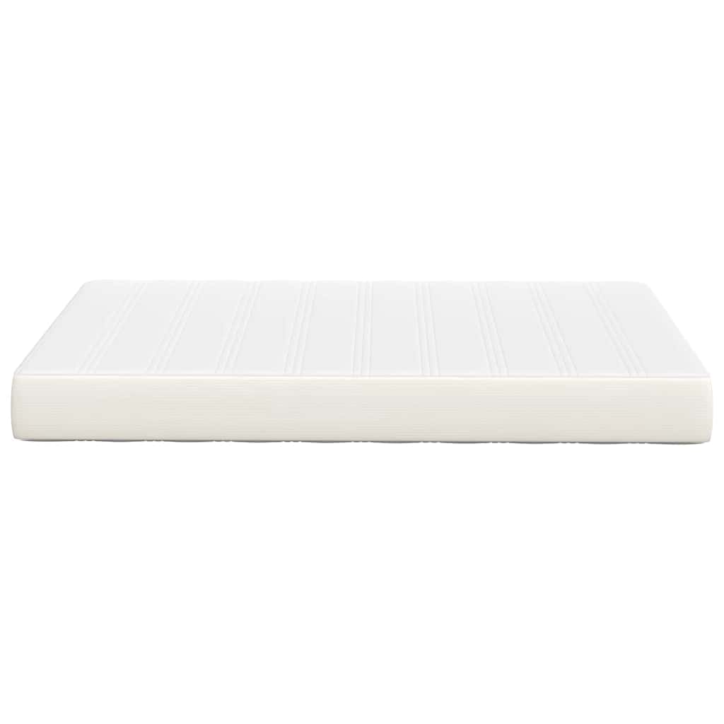 Sengemadras med madras Creme 120 x 200 cm Stof