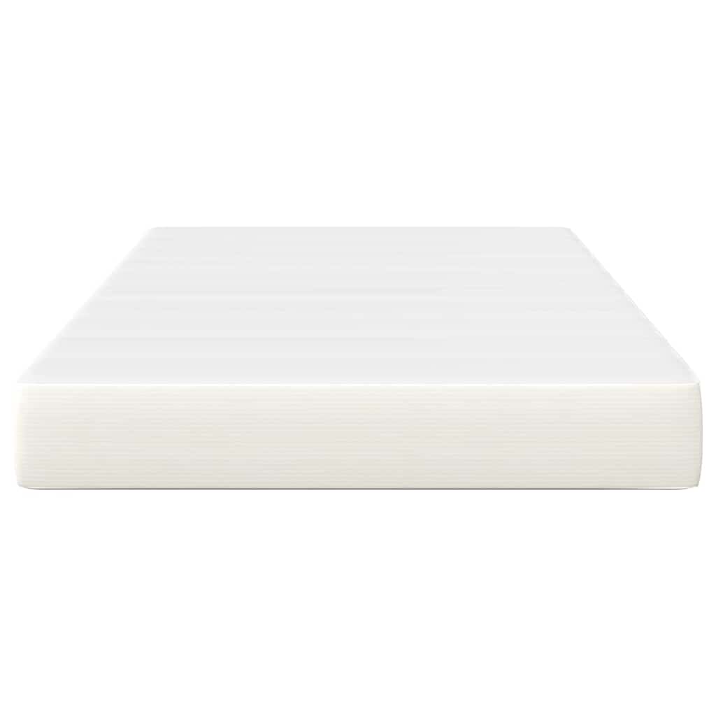 Sengemadras med madras Creme 120 x 200 cm Stof
