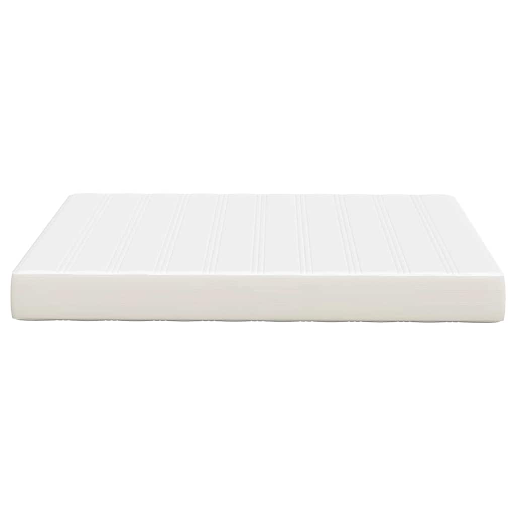 Sengemadras med madras Creme 140 x 190 cm Stof