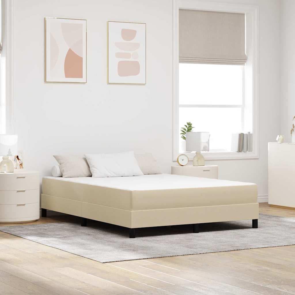Sengemadras med madras Salviegrøn 140 x 190 cm Stof
