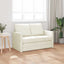 Sovesofa Creme 204 x 122 x 60 cm Fløjl