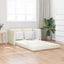 Sovesofa Creme 204 x 122 x 60 cm Fløjl