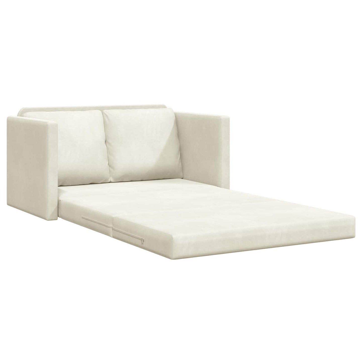 Sovesofa Creme 204 x 122 x 60 cm Fløjl