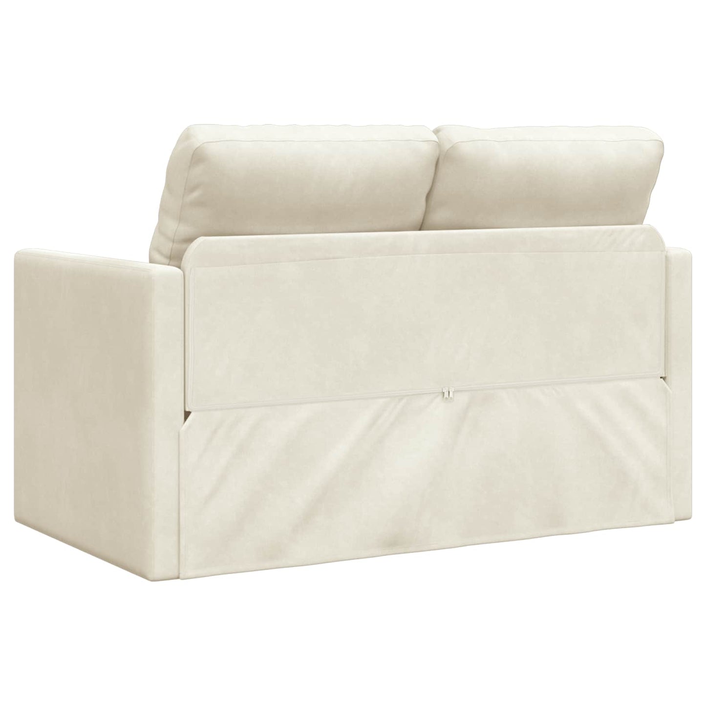 Sovesofa Creme 204 x 122 x 60 cm Fløjl
