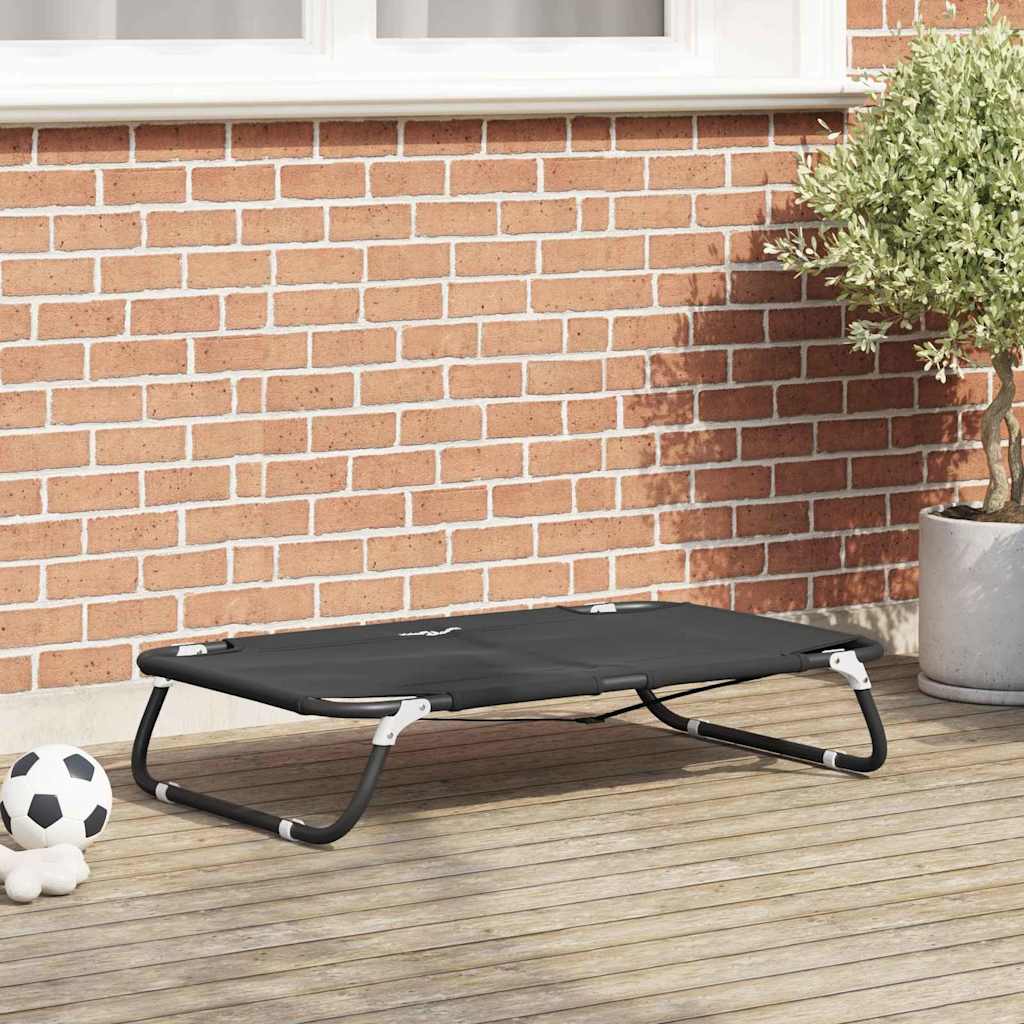 Hundeseng Sort 90 x 55 x 18 cm Stål