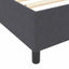 Box spring seng Mørkegrå og Hvid 120 x 200 cm Velourstof