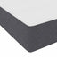 Box spring seng Mørkegrå og Hvid 120 x 200 cm Velourstof