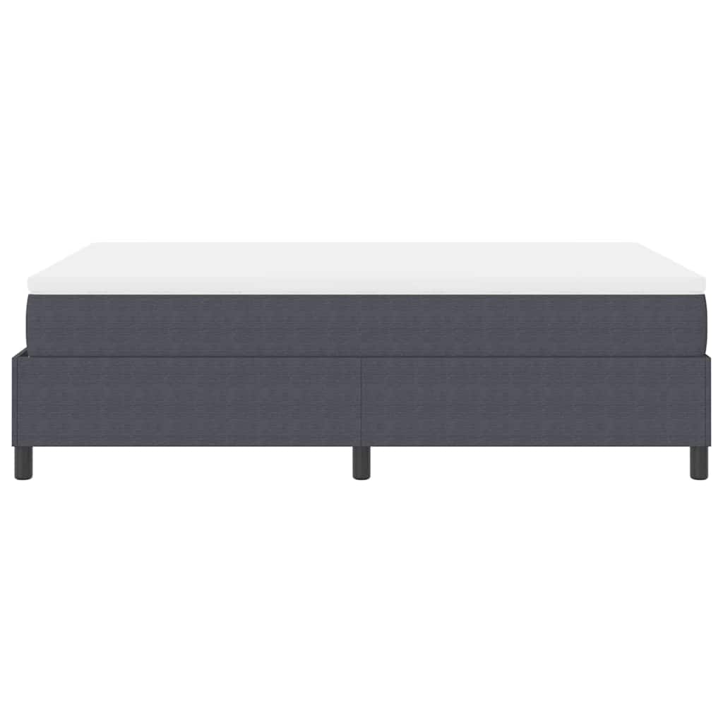 Box spring seng Mørkegrå og Hvid 120 x 200 cm Velourstof