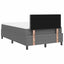 Box spring seng Lys Grå og Hvid 120 x 190 cm Velourstof