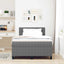 Box spring seng Lys Grå og Hvid 120 x 200 cm Velourstof