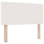 Box spring seng Creme og hvid 120 x 200 cm Velourstof