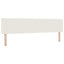 Box spring seng Creme og hvid 200 x 200 cm Velourstof