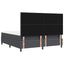 Box spring seng Mørkegrå og Hvid 180 x 200 cm Velourstof