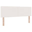 LED Box Spring Bed Creme og hvid 160 x 200 cm Velourstof