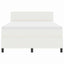 LED Box Spring Bed Creme og hvid 160 x 200 cm Velourstof