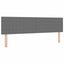 LED Box Spring Bed Lys Grå og Hvid 180 x 200 cm Velourstof