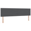 LED Box Spring Bed Mørkegrå og Hvid 180 x 200 cm Velourstof