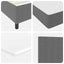 LED Box Spring Bed Lys Grå og Hvid 80 x 200 cm Velourstof