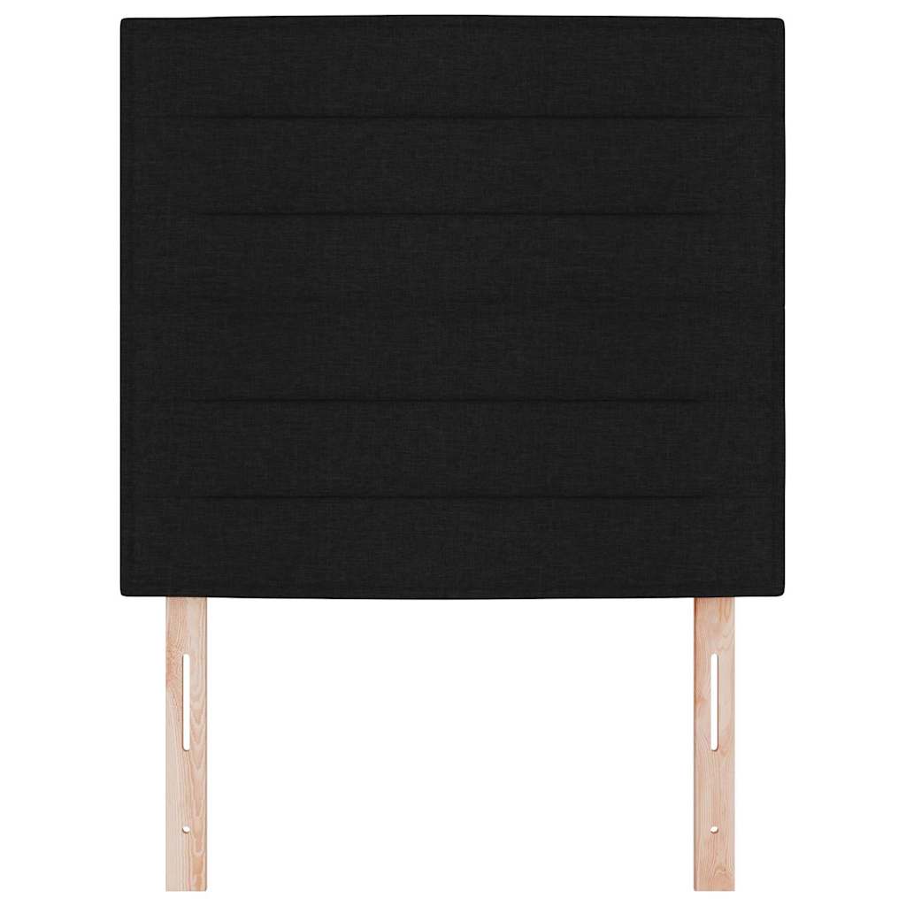 Hovedgærde Sort 80 cm Stof