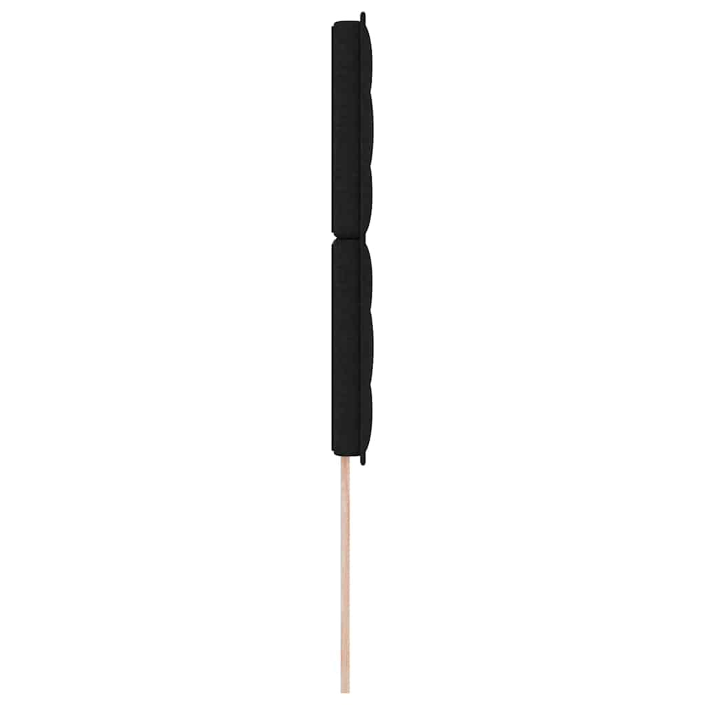Hovedgærde Sort 100 cm Stof