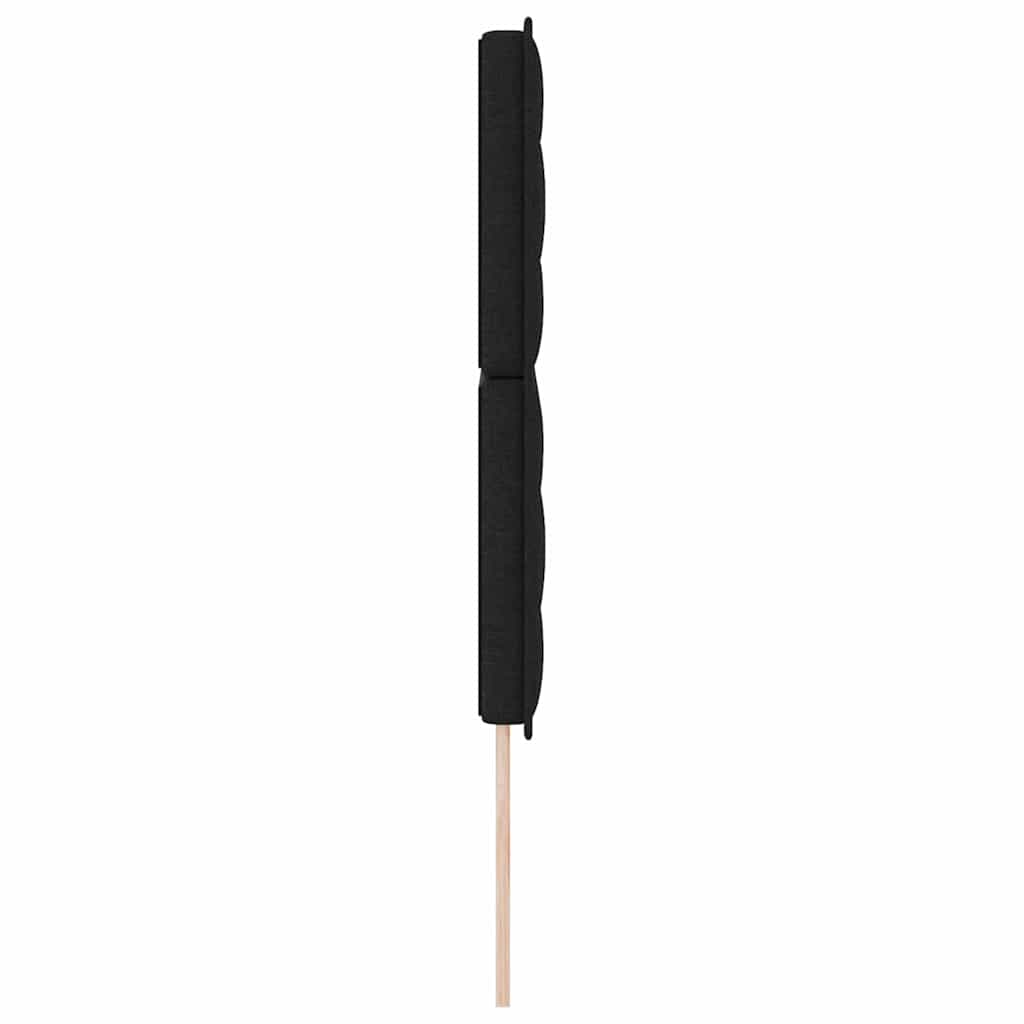 Hovedgærde Sort 144 cm Stof