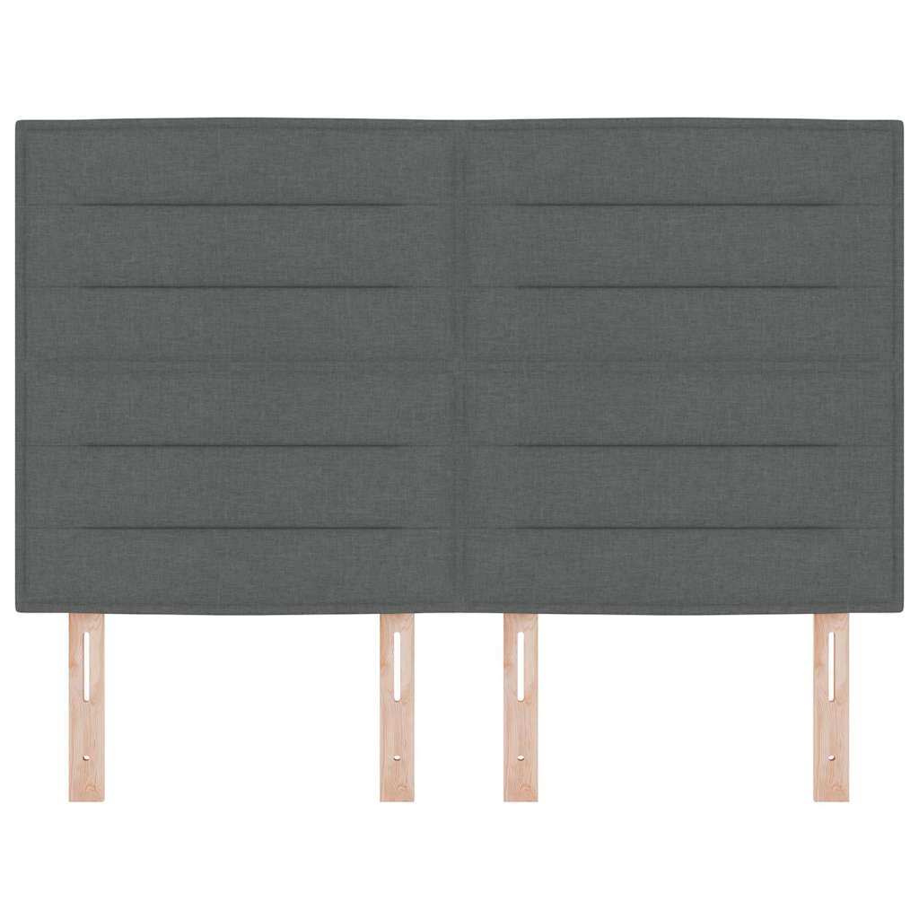 Hovedgærde Mørkegrå 160 cm Stof