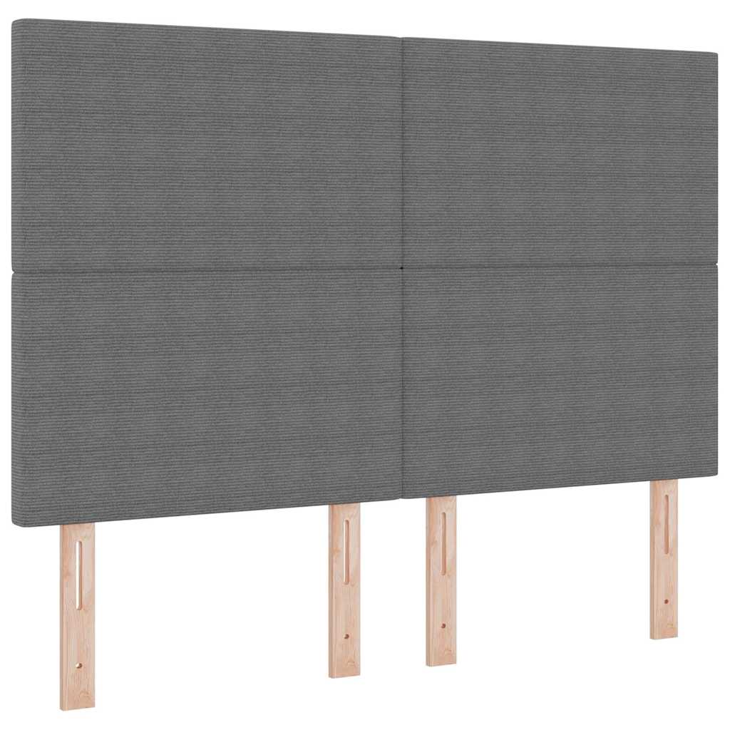 Hovedgærde Lysegrå 160 cm Velourstof