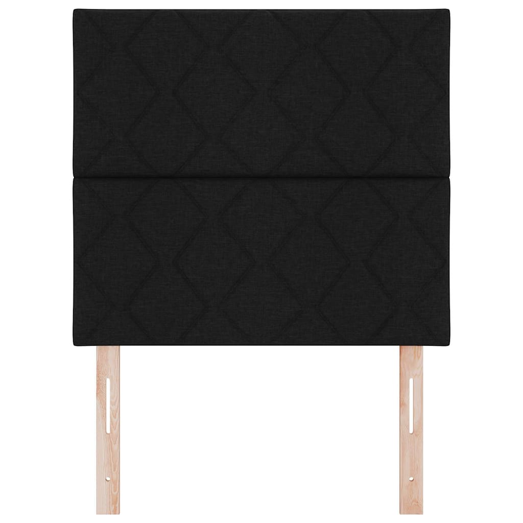 Hovedgærde Sort 90 cm Stof