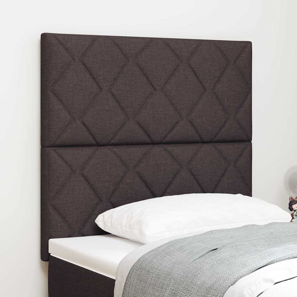 Hovedgærde Mørk Brun 90 cm Stof