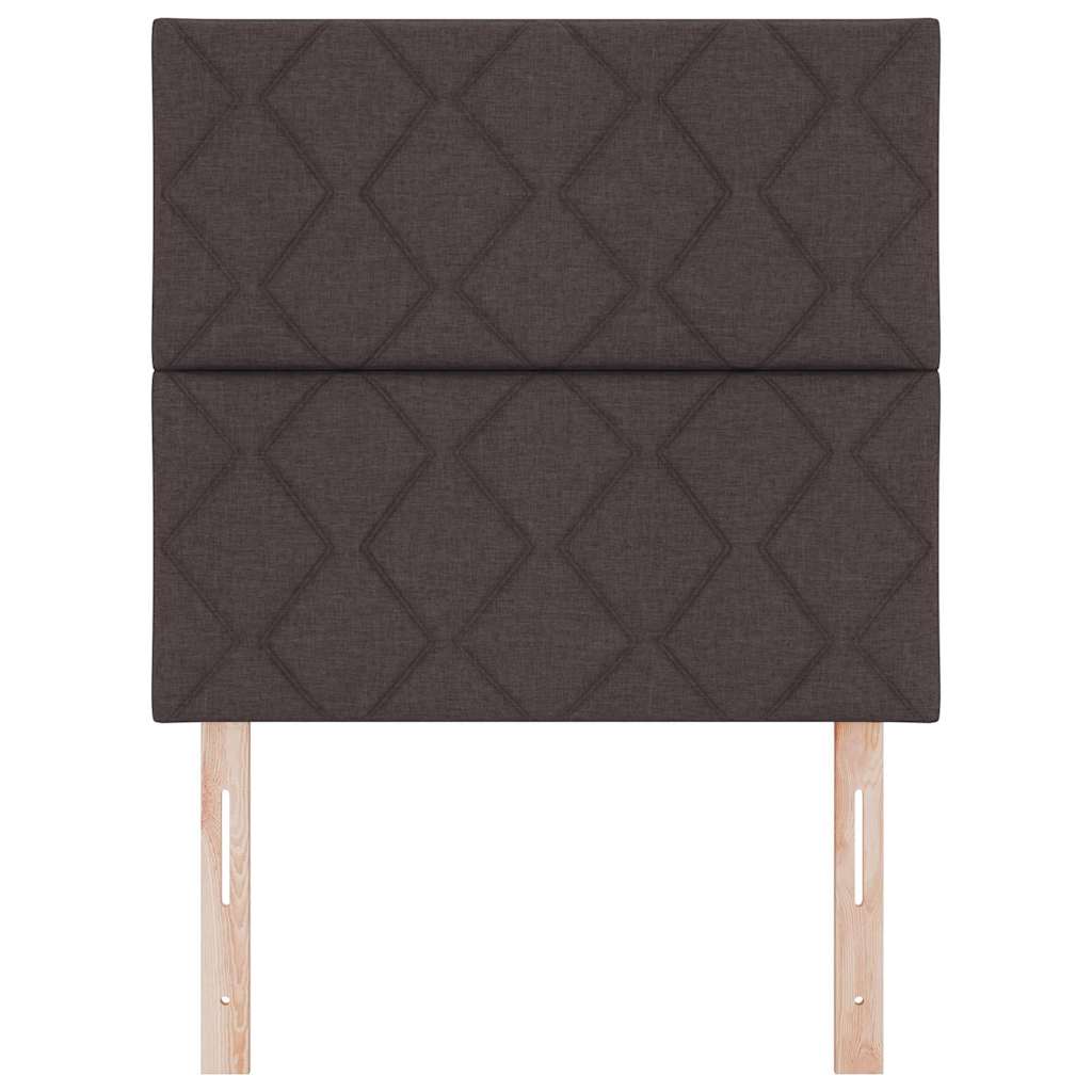 Hovedgærde Mørk Brun 90 cm Stof