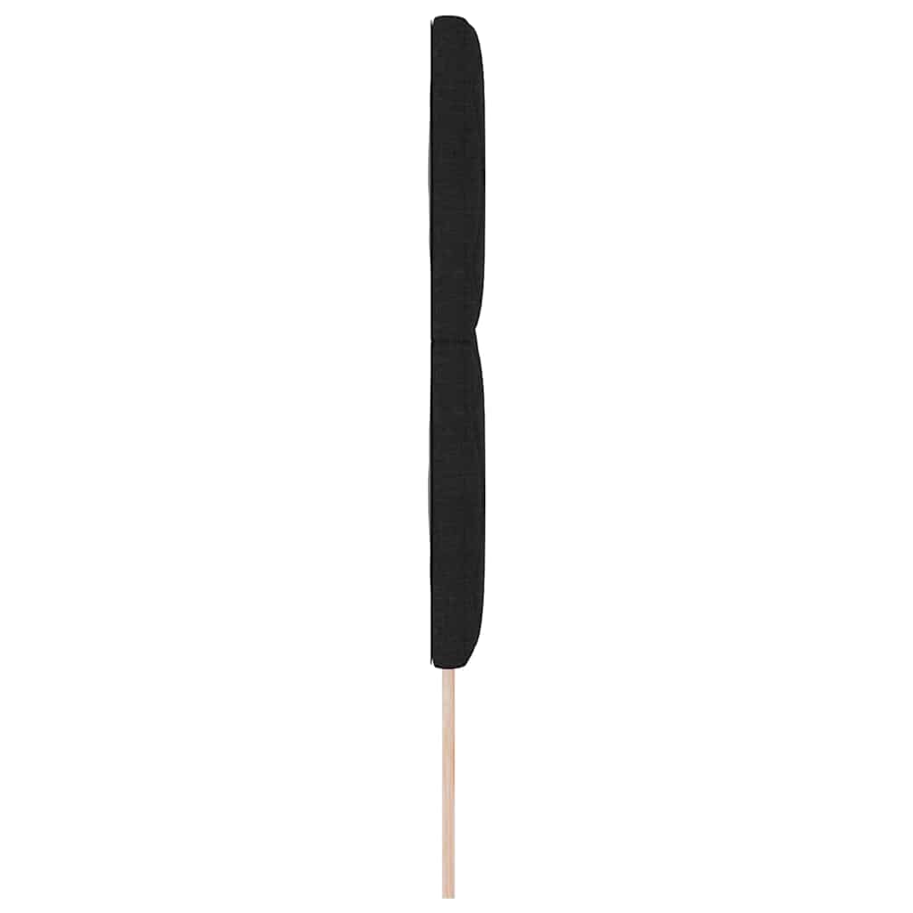 Hovedgærde Sort 144 cm Stof