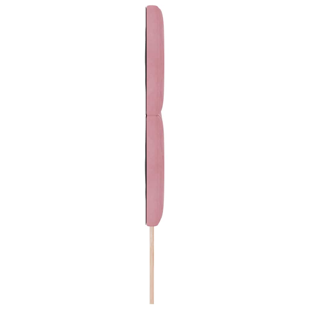 Hovedgærde Lyserød 160 cm Fløjl