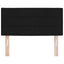 LED sengegavl med LED-lysstrimler Sort 80 cm Stof