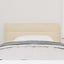 LED sengegavl med LED-lysstrimler Creme 90 cm Stof