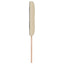 LED sengegavl med LED-lysstrimler Creme 100 cm Stof