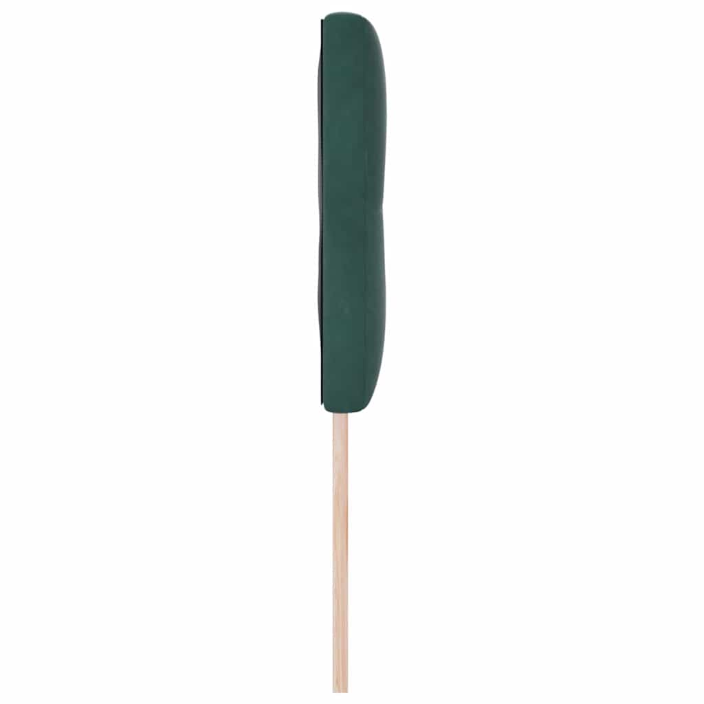 LED sengegavl med LED-lysstrimler Grøn 160 cm Fløjl