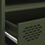 tv-bord 202x39x43,5 cm koldvalset stål olivengrøn'