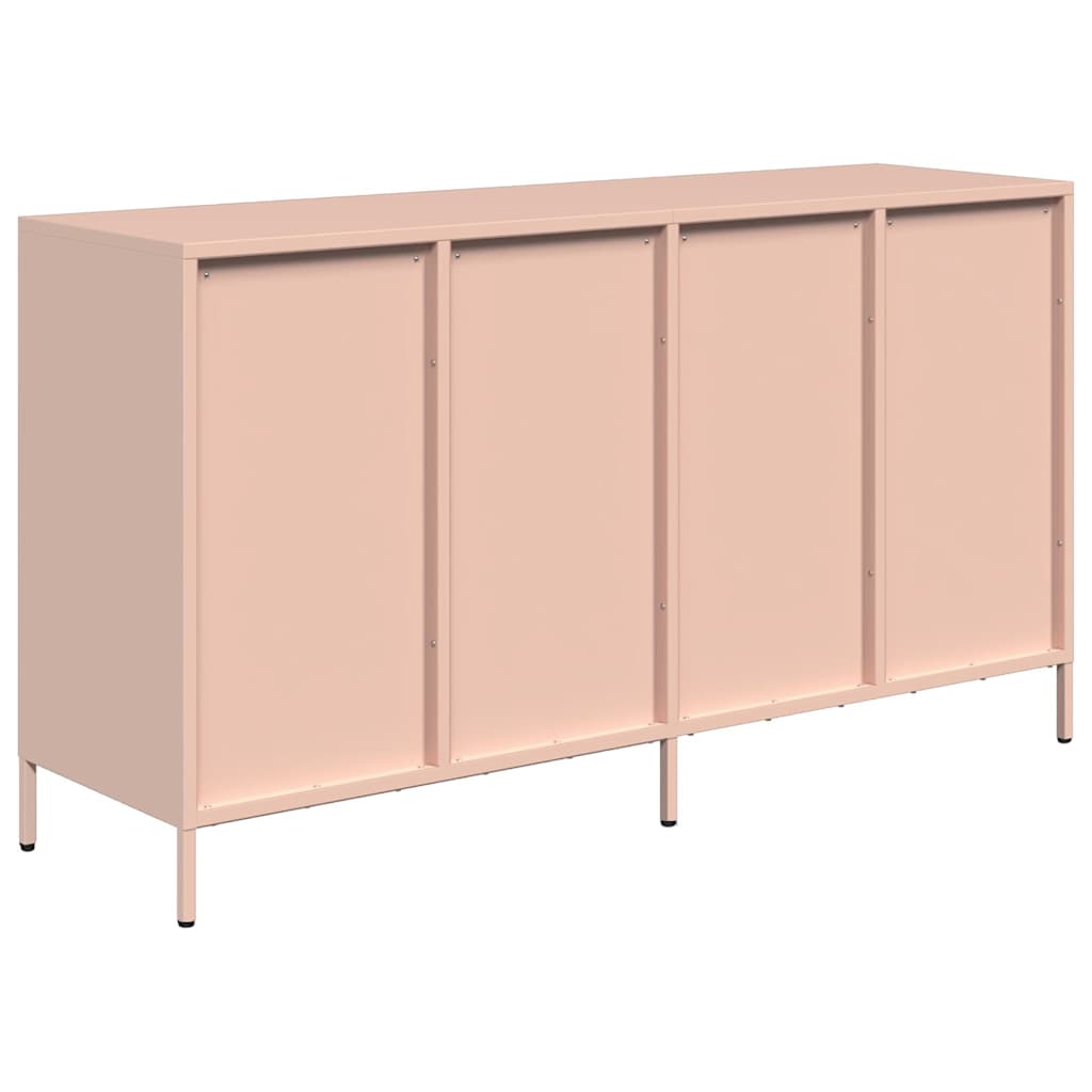 skab 135x39x73,5 cm koldvalset stål lyserød